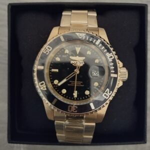 Invicta Gold and Black Men's Bracelet Watch NWT